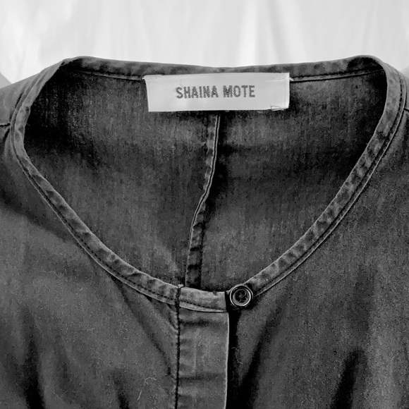 The Edo Dress in ink black by SHAINA MOTE s/s 2015 deadstock - Picture 4 of 8